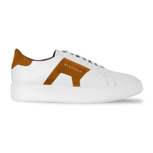 Egbert: Sneakers Homme - Cuir Blanc M'