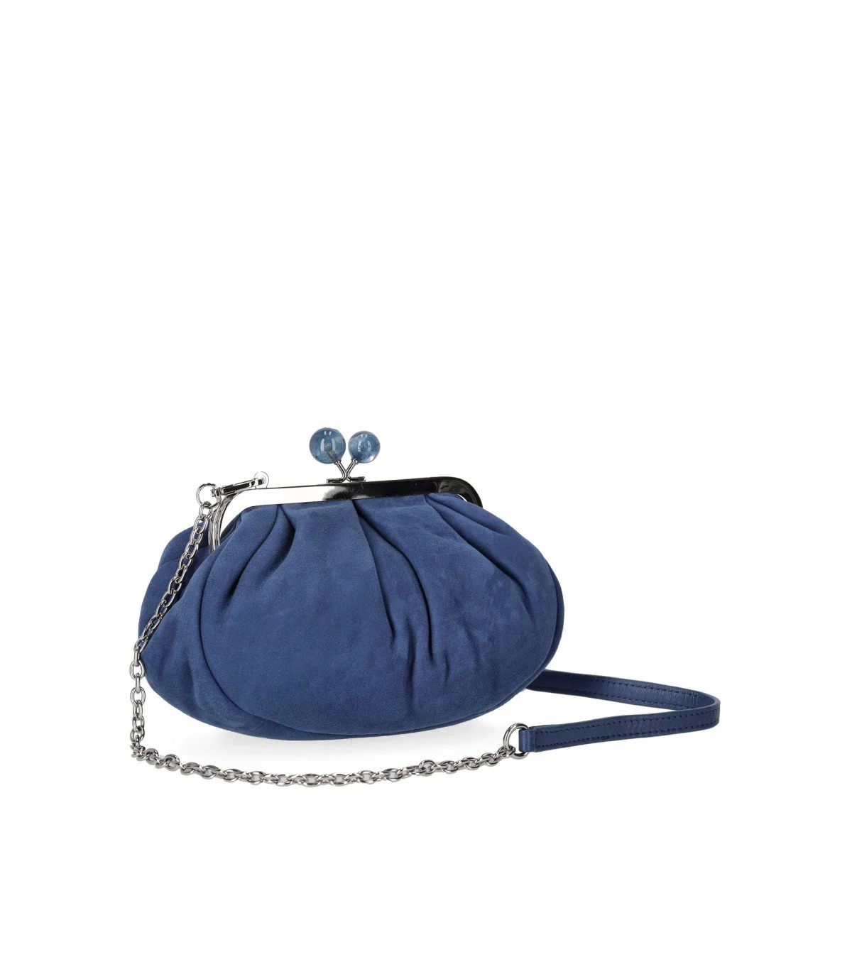 MAX MARA WEEKEND PASTICCINO VALOIS SMALL BLUE CLUTCH – Image 4