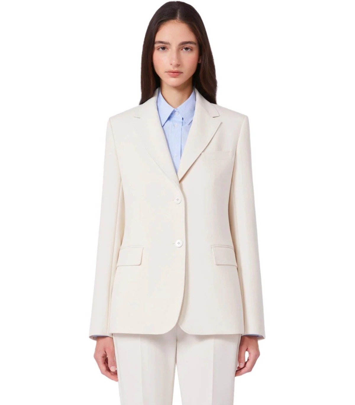 MAX MARA WEEKEND UVA IVORY SINGLE-BREASTED JACKET – Image 4