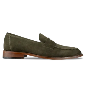 Nowell: Mocassin Homme - Daim Vert
