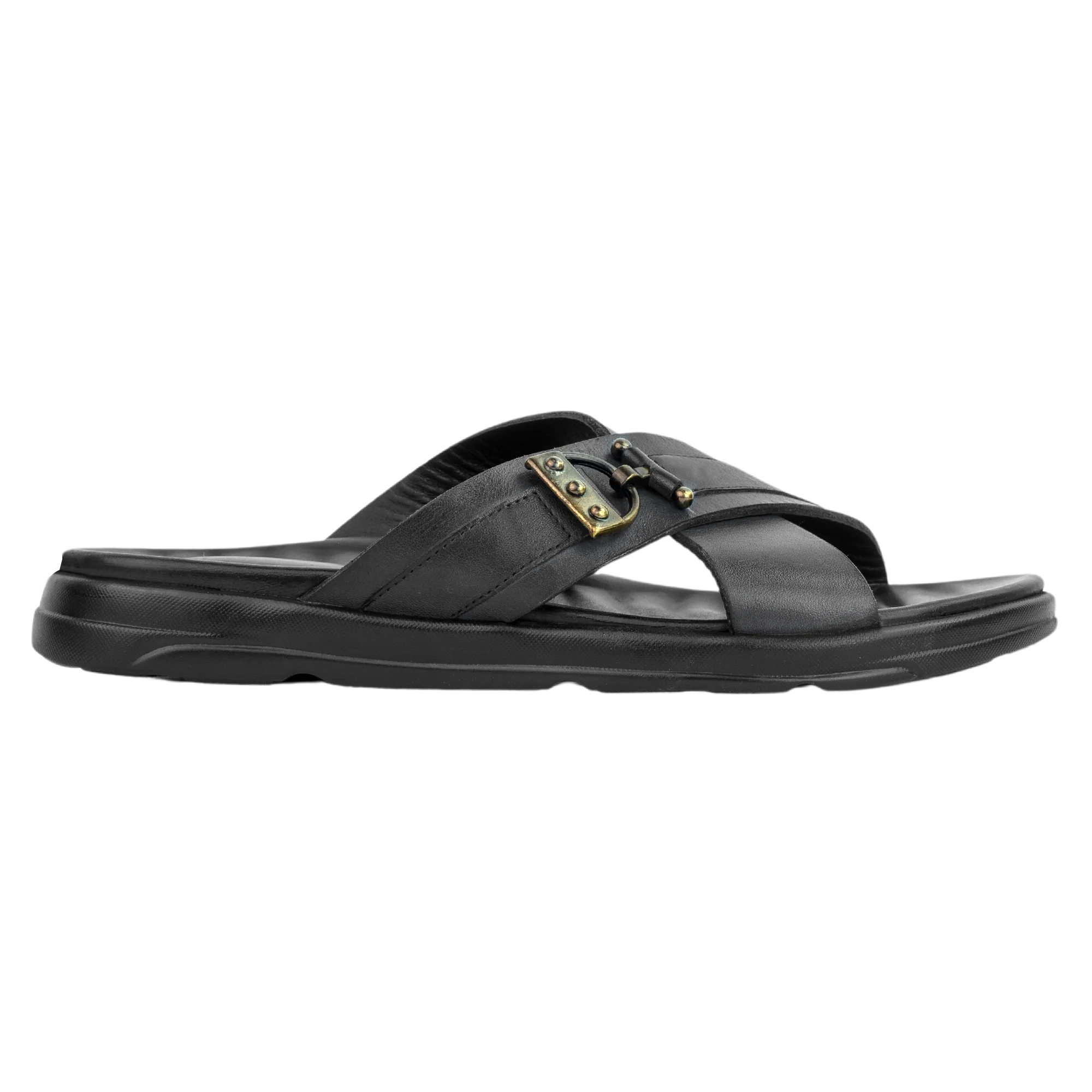 Oasis: Sandales Homme - Cuir Bordeaux – Image 2