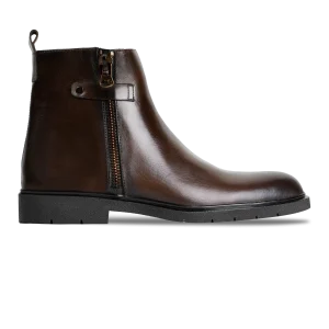 Ralph: Boots Homme - Cuir Marron