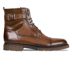 Bradley: Boots Homme - Caoutchouc Marron