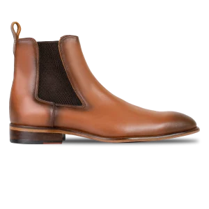 Alton: Chelsea Boots Homme - Cuir Cognac