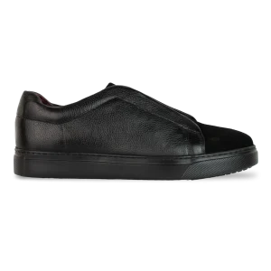kingsley : Sneakers Homme - Cuir Noir