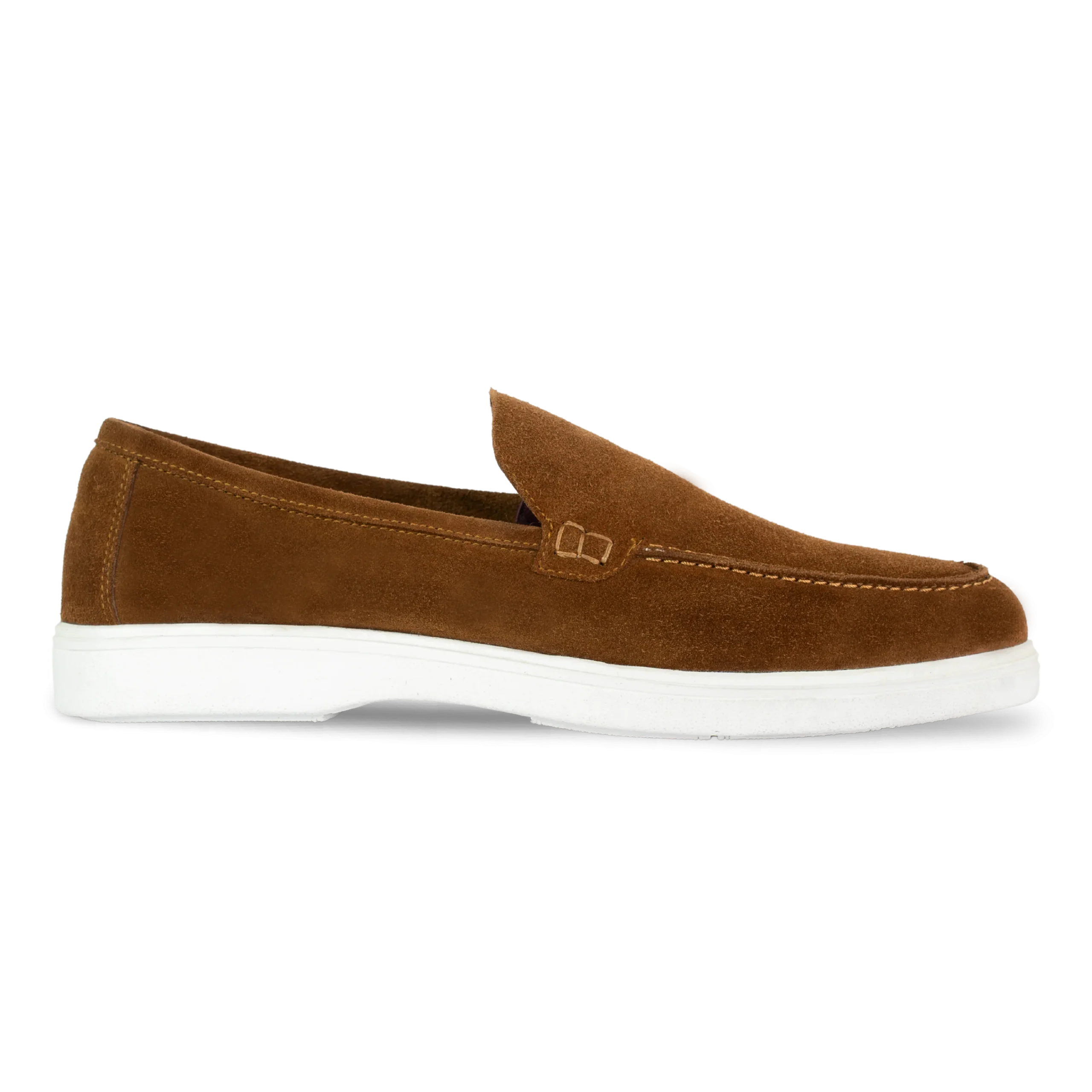 Preston : Mocassin Homme - Daim Camel