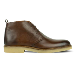Charlton: Demi Bottes Homme - crêpe Marron