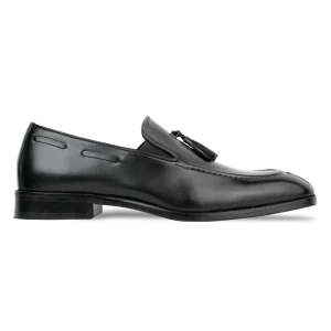 Reign: Mocassin Homme - Cuir Noir