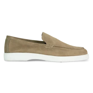 Preston: Mocassin Homme - Daim Beige