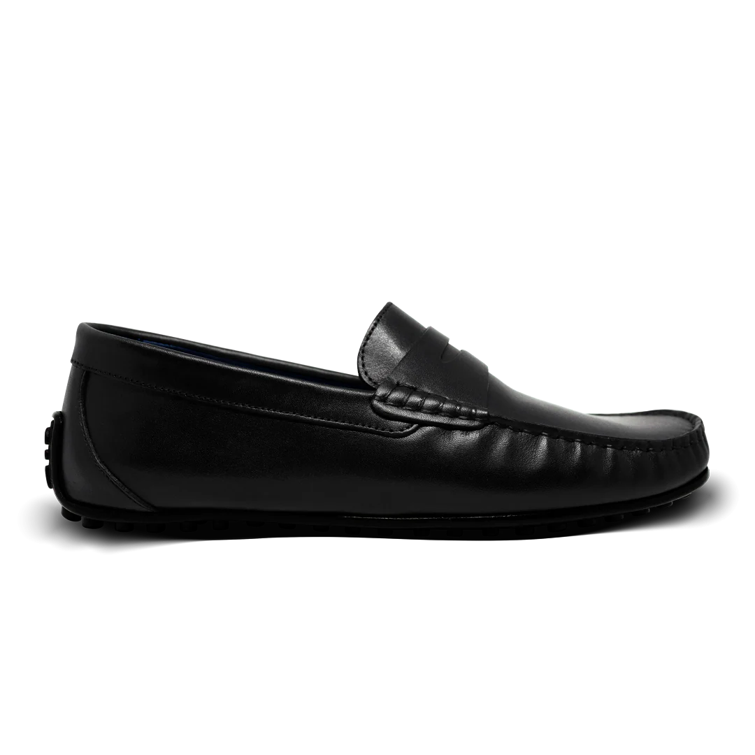 Barclay: Mocassin Homme- Cuir Noir