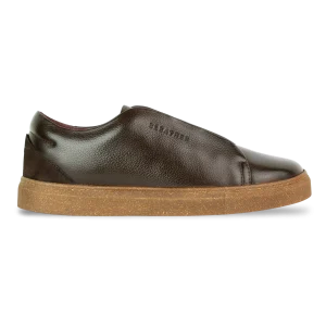 Albert : Sneakers Homme - Cuir Marron