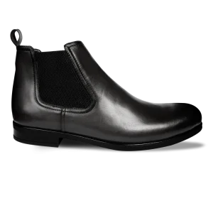 Deighton: Demi Bottes Homme - Cuir Noir