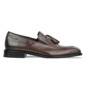 Reign: Mocassin Homme - Cuir Marron