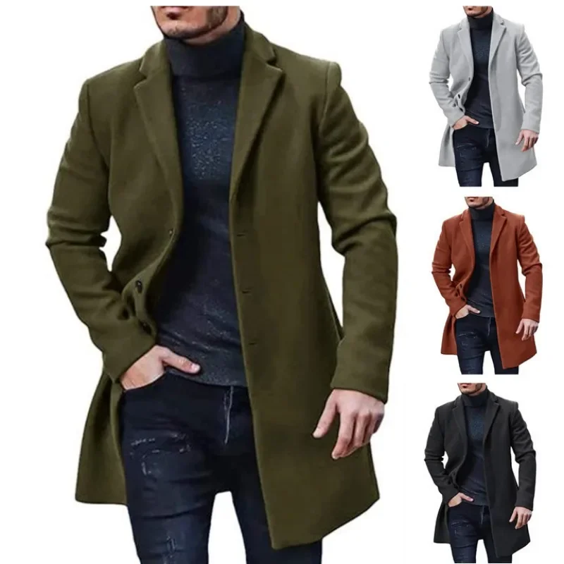 Manteau Croisé pour Hommes – Image 2