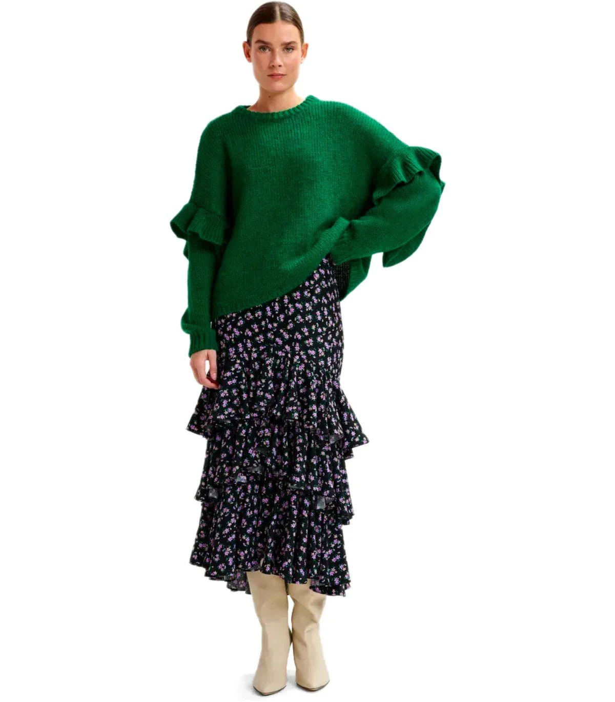 ESSENTIEL ANTWERP IJUNE GREEN SWEATER – Image 3