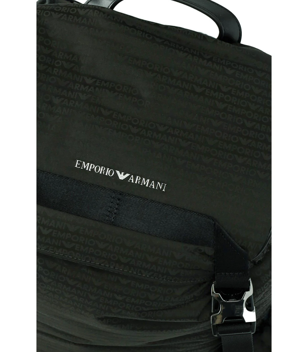 EMPORIO ARMANI MONOGRAM MILITARY GREEN BACKPACK – Image 5