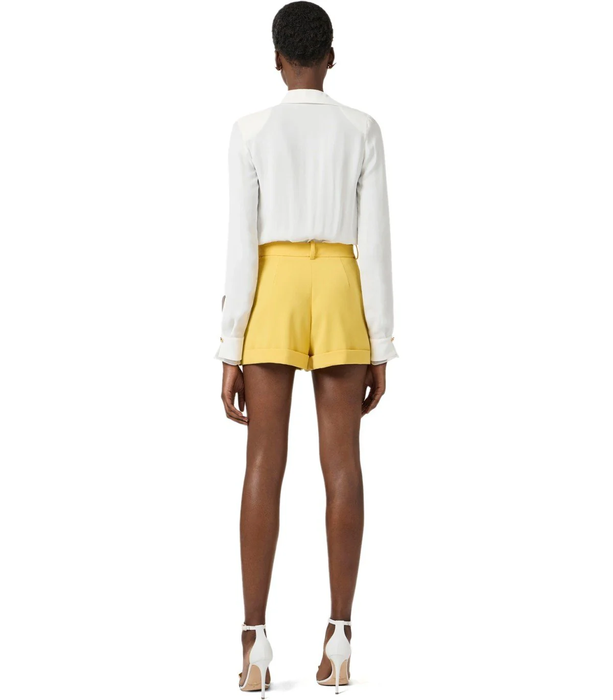 ELISABETTA FRANCHI IVORY BLOUSE-BODYSUIT – Image 4