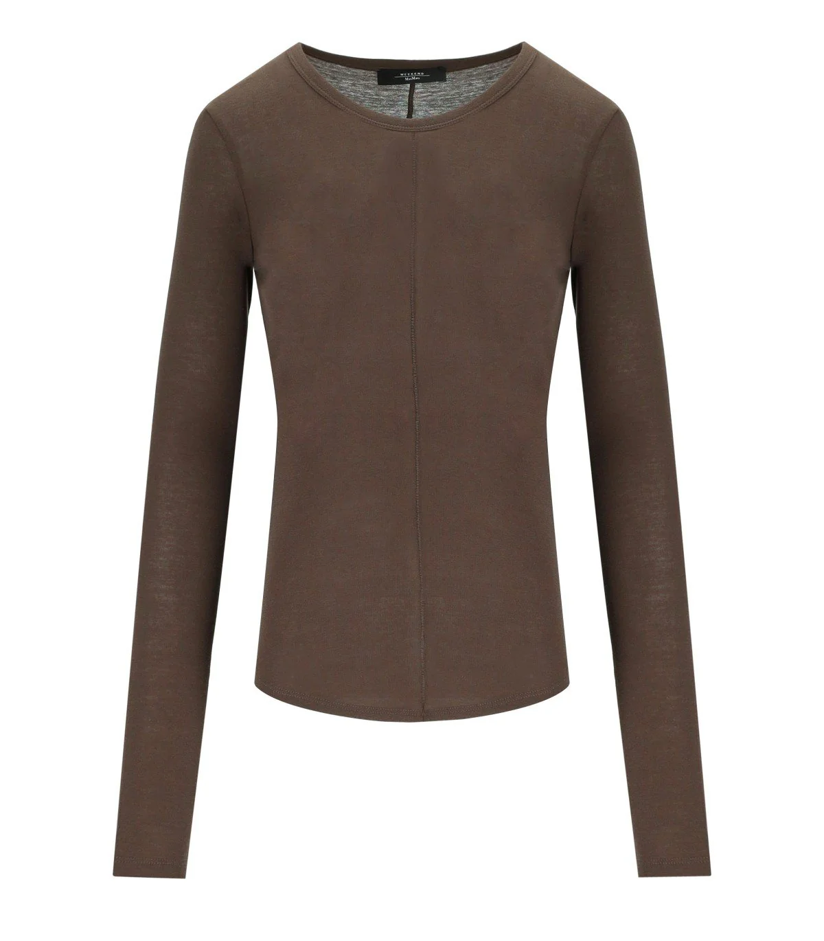 MAX MARA WEEKEND VINCINTA BROWN LONG SLEEVED T-SHIRT