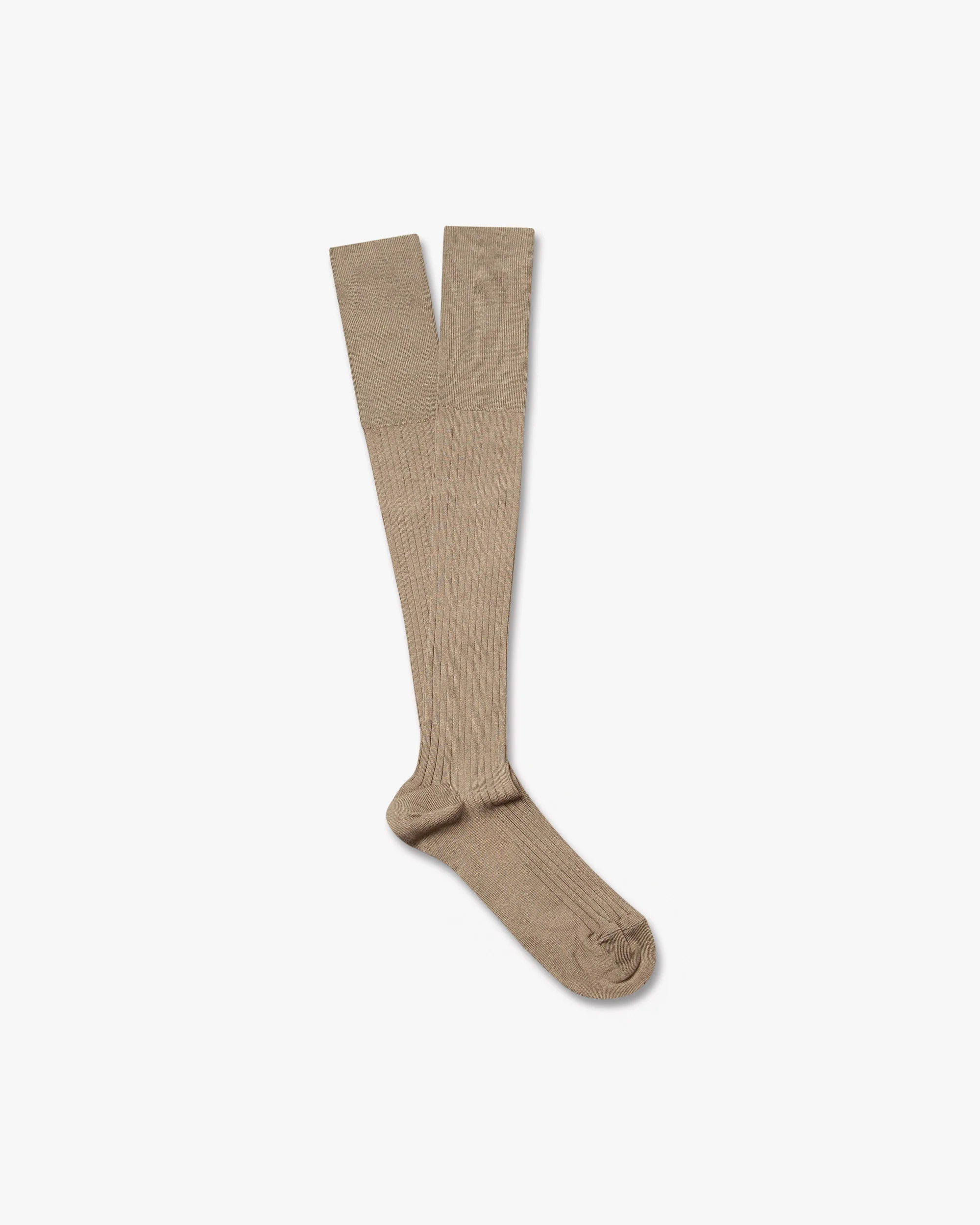 Nils – Knee-High Cotton Socks – Beige – Image 2