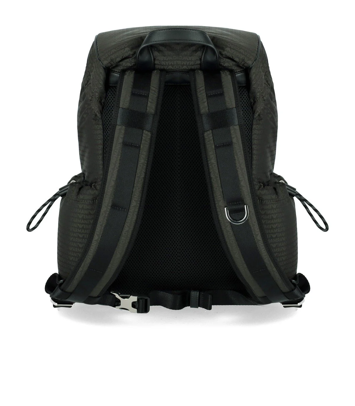 EMPORIO ARMANI MONOGRAM MILITARY GREEN BACKPACK – Image 3