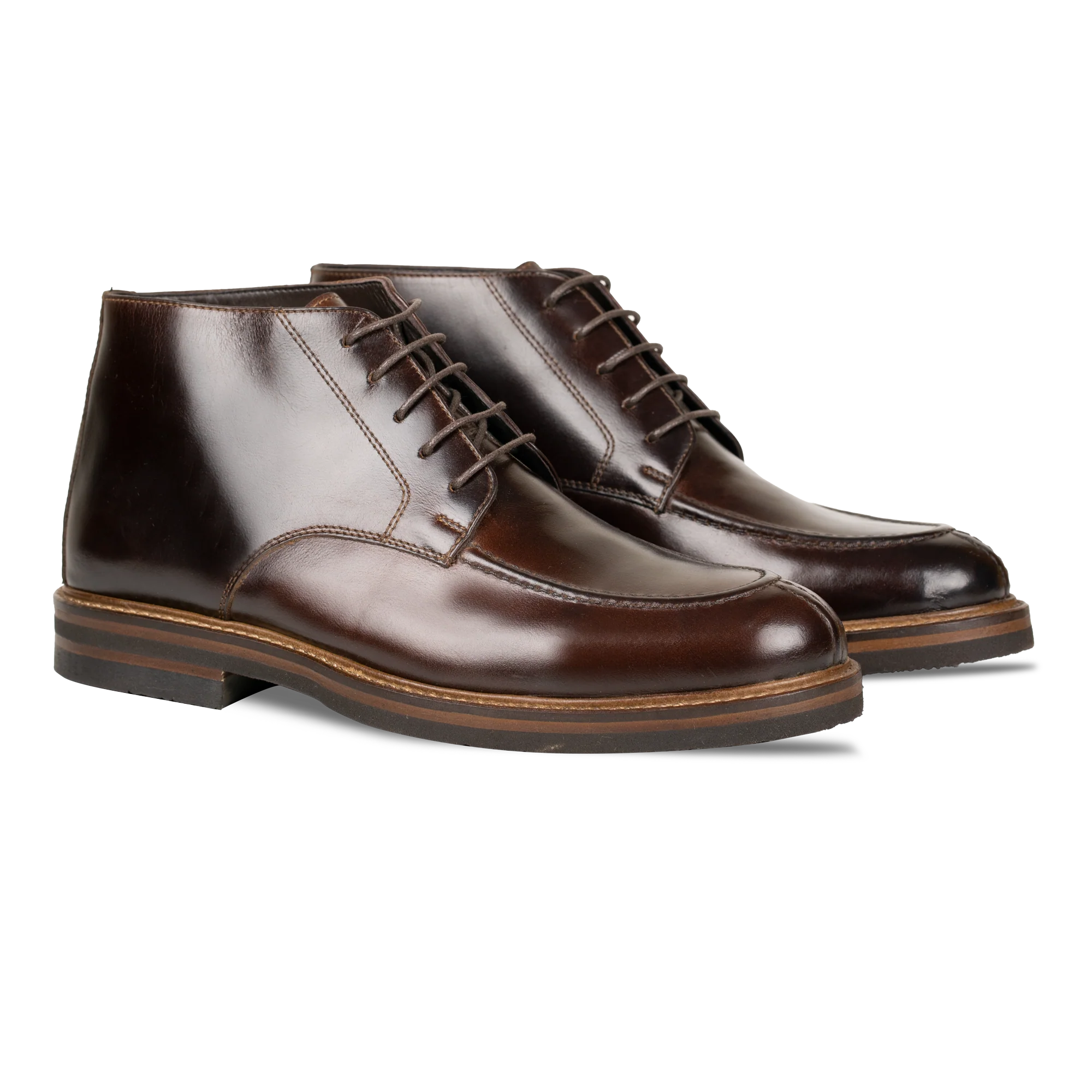 Taylor: Demi Bottes Homme - Cuir Marron – Image 3