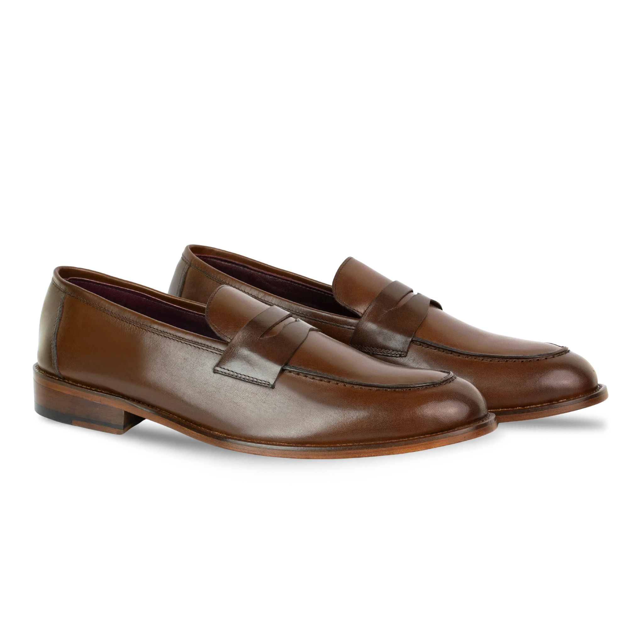Andrew: Mocassin Homme - Cuir Marron – Image 3