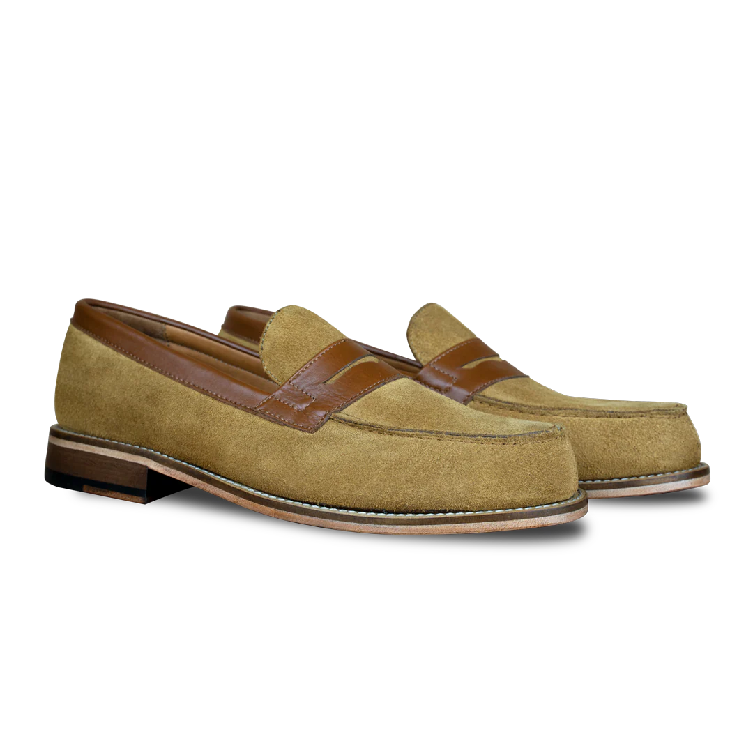 Beverley: Mocassin Homme - Daim Beige – Image 4