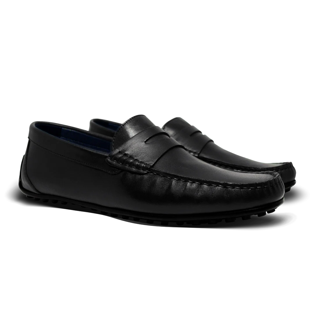 Barclay: Mocassin Homme- Cuir Noir – Image 3