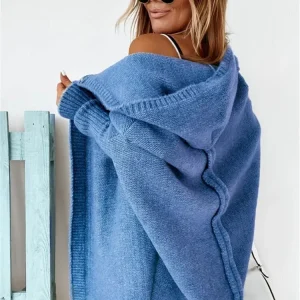 Bernice™ | Cardigan à capuche en tricot