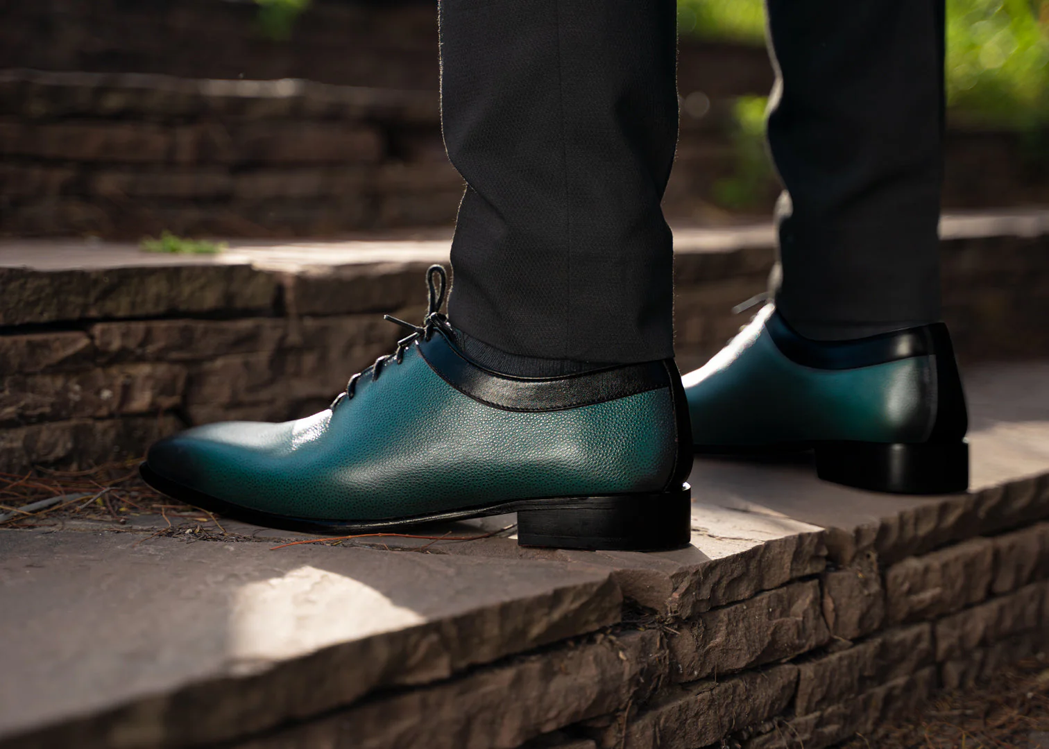 Zafir: Richelieu Homme - Cuir Vert – Image 3