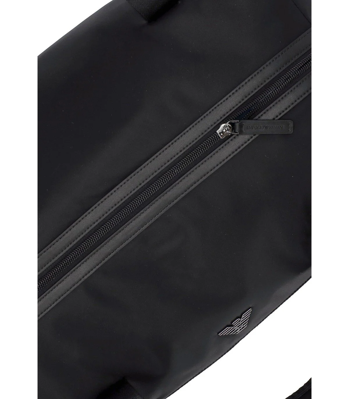 EMPORIO ARMANI NYLON BLACK DUFFLE BAG – Image 5