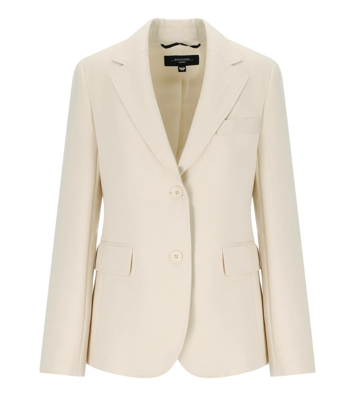 MAX MARA WEEKEND UVA IVORY SINGLE-BREASTED JACKET