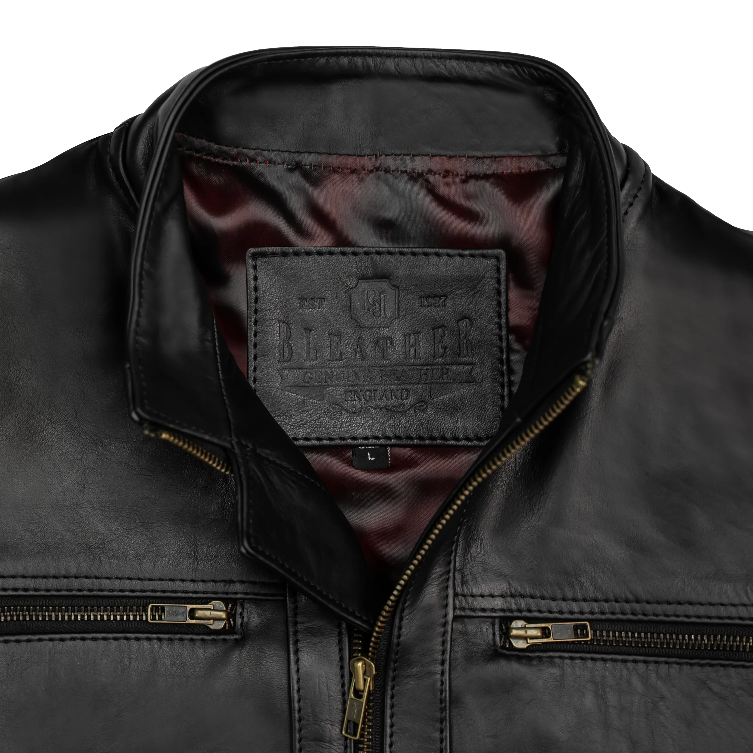 Vanguard: Veste Hommes - Cuir Noir – Image 4