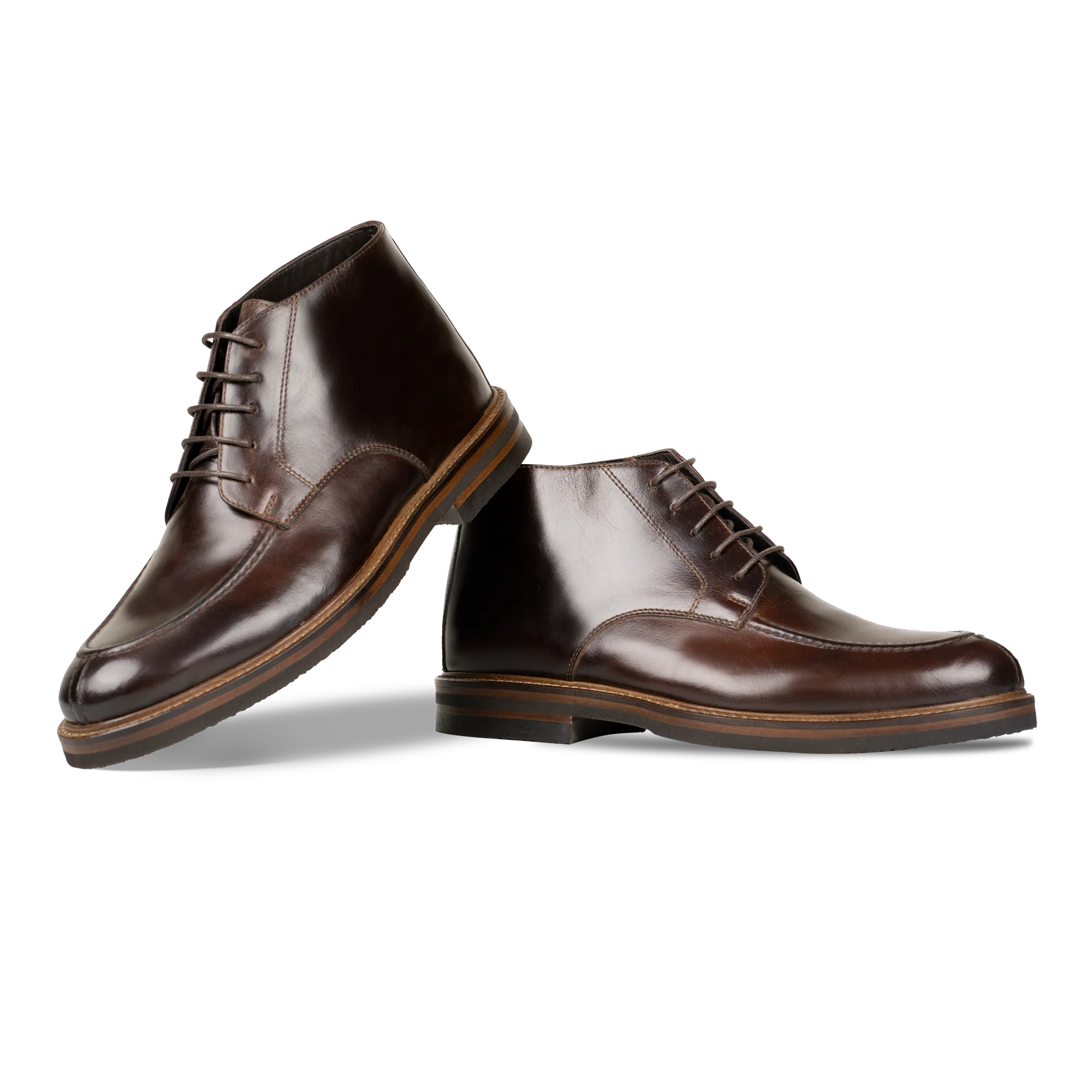 Taylor: Demi Bottes Homme - Cuir Marron – Image 4