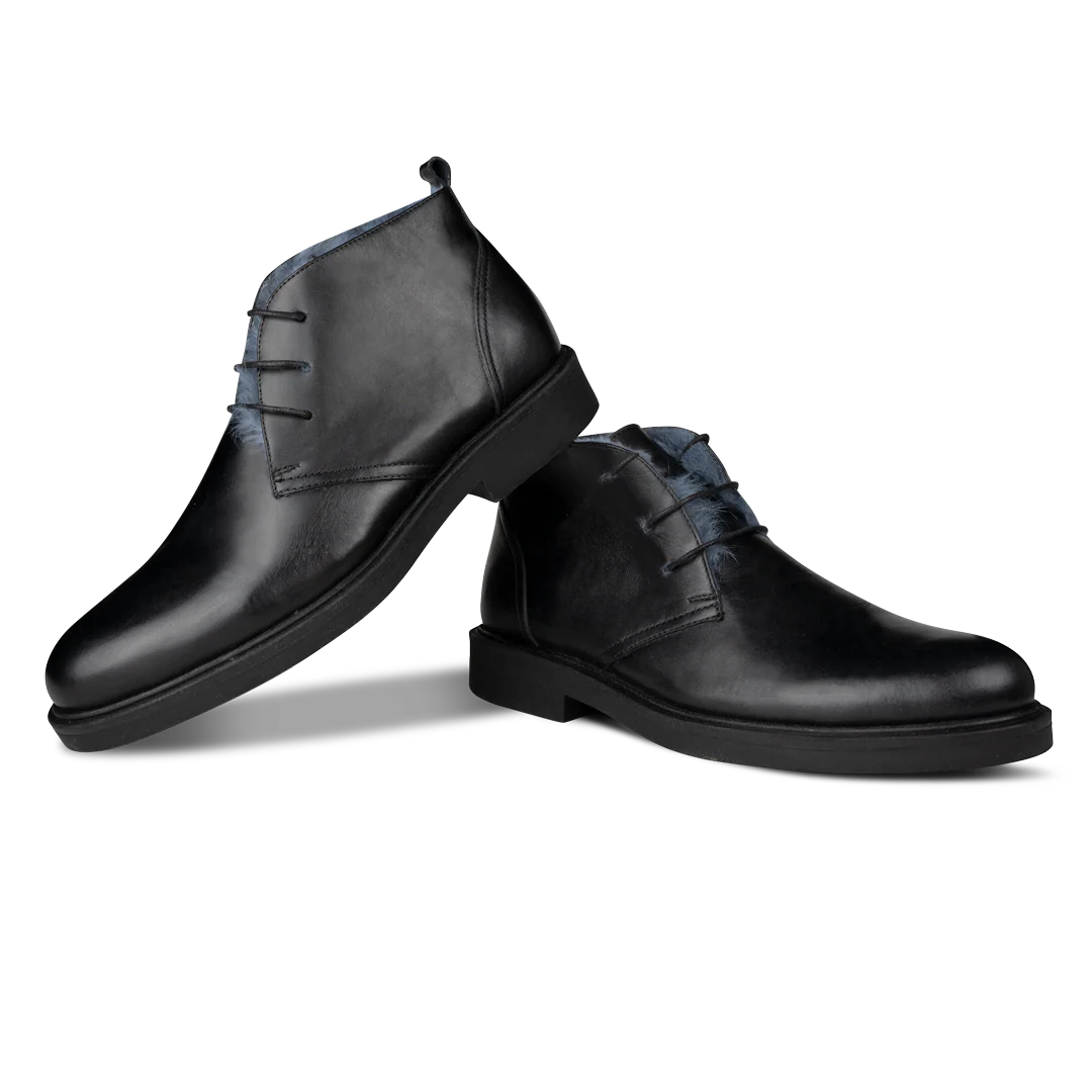Dunber: Demi Bottes Homme - Cuir Noir – Image 5