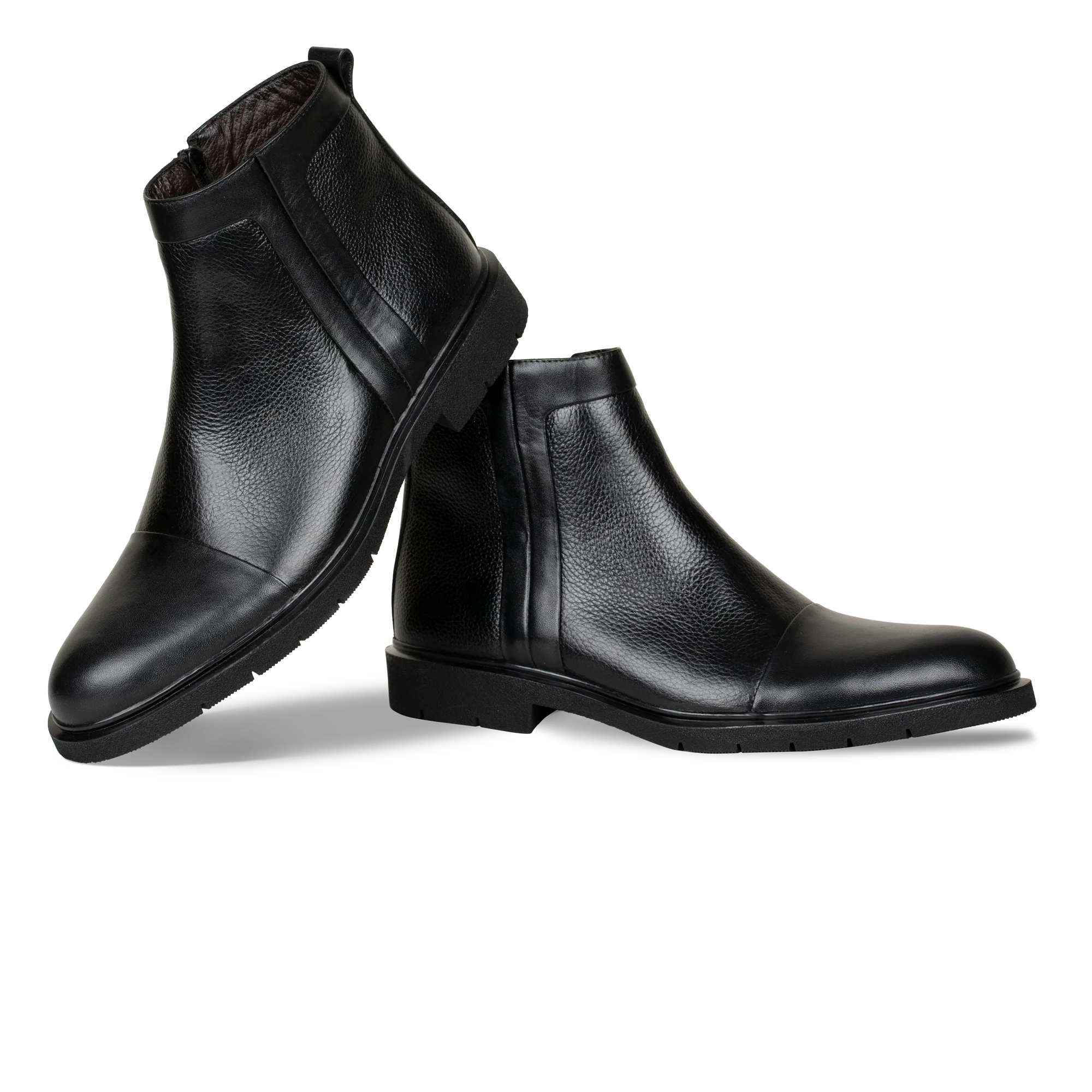Castel: Demi Bottes Homme - Cuir Noir – Image 5