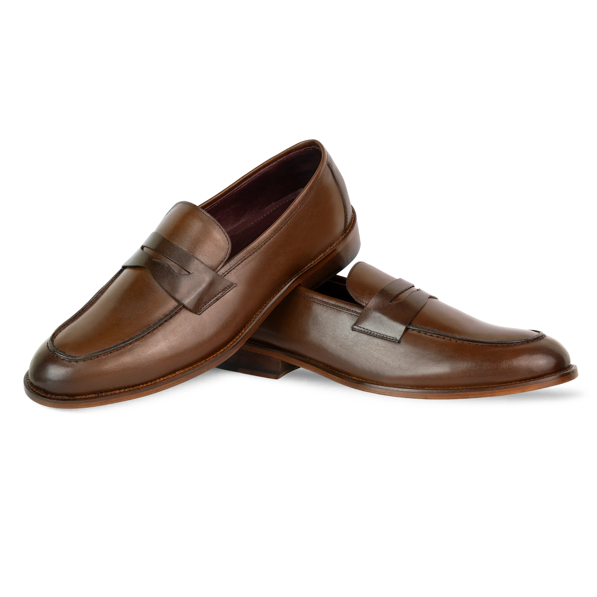 Andrew: Mocassin Homme - Cuir Marron – Image 4