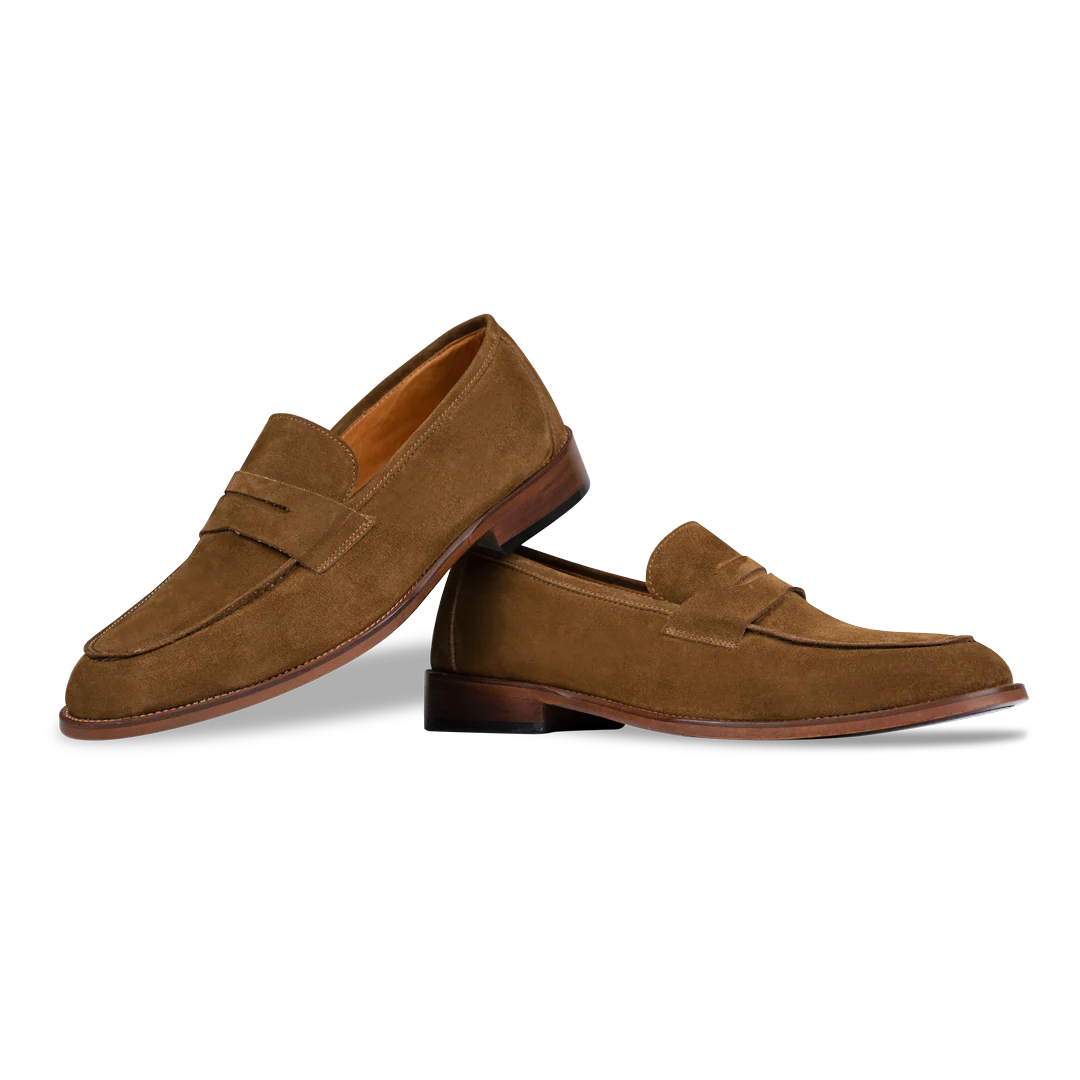 Nowell: Mocassin Homme - Daim Cognac – Image 4