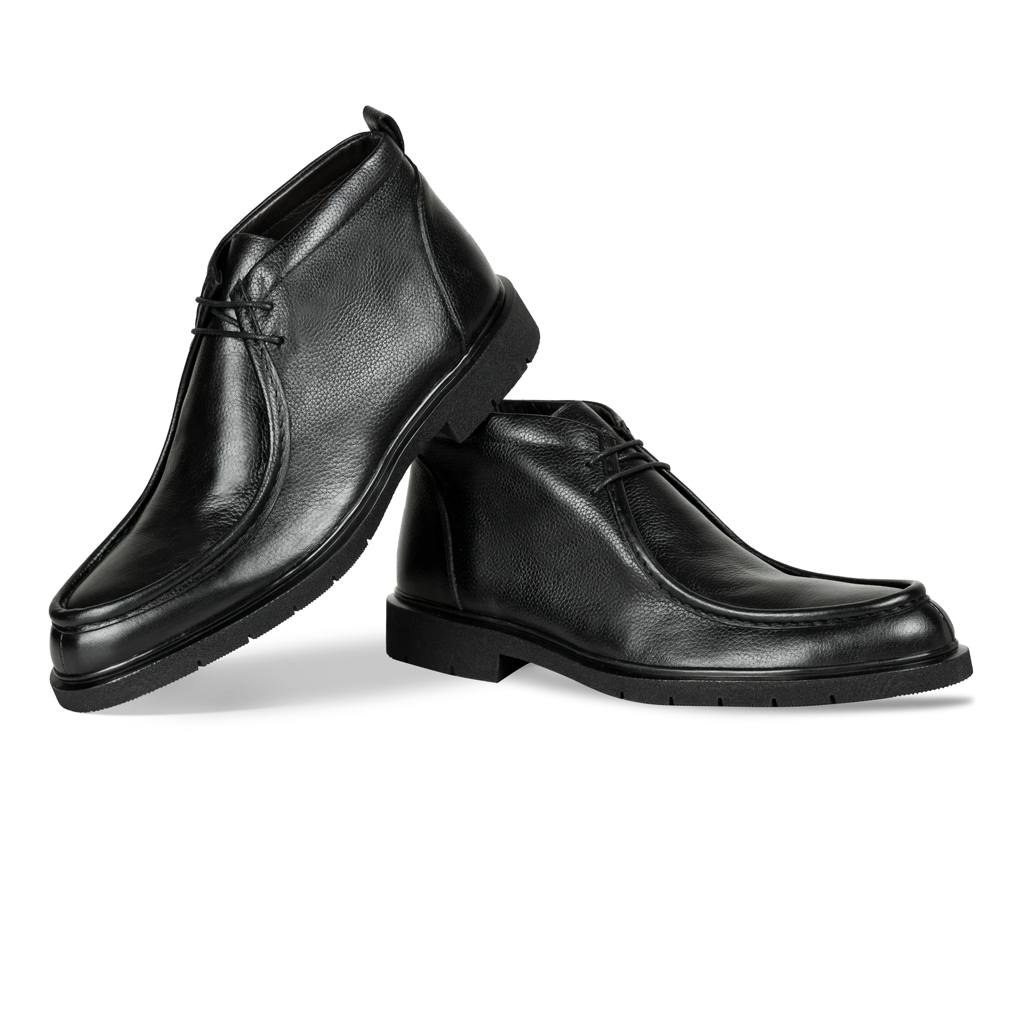 Murphy: Demi Bottes Homme - Cuir Noir – Image 4