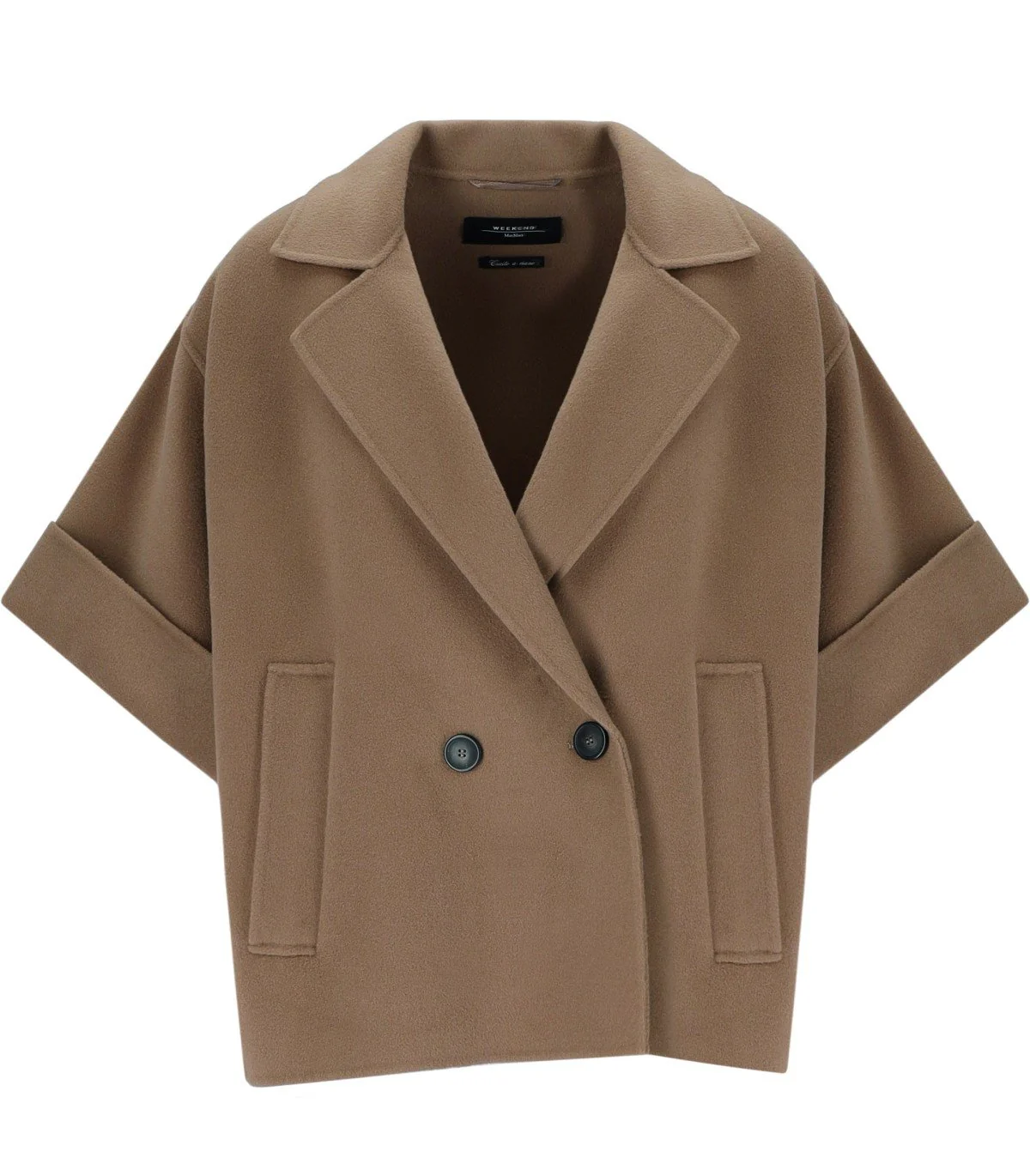 MAX MARA WEEKEND PERA BROWN SHORT COAT