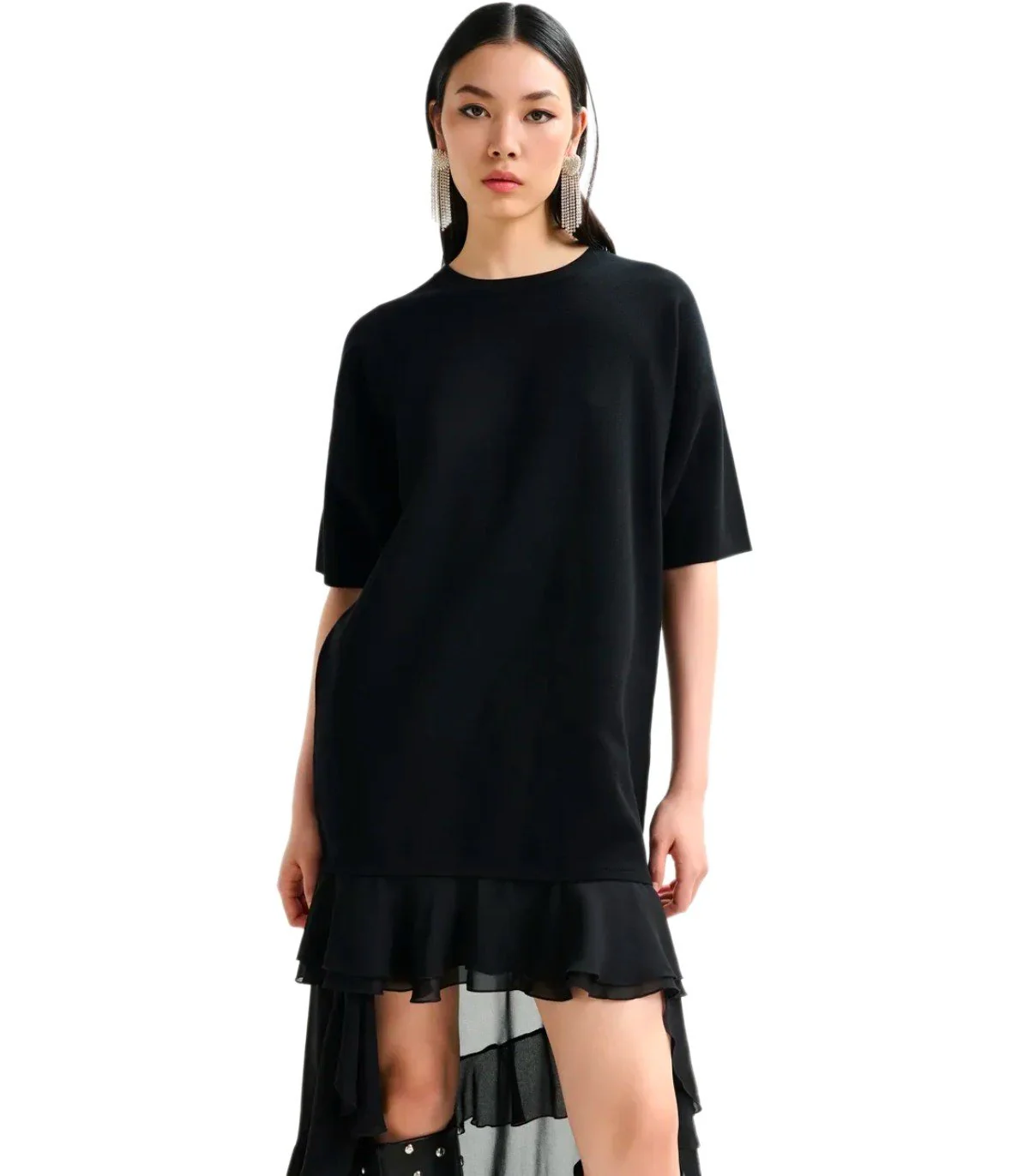 ESSENTIEL ANTWERP IMAILLE BLACK DRESS – Image 6