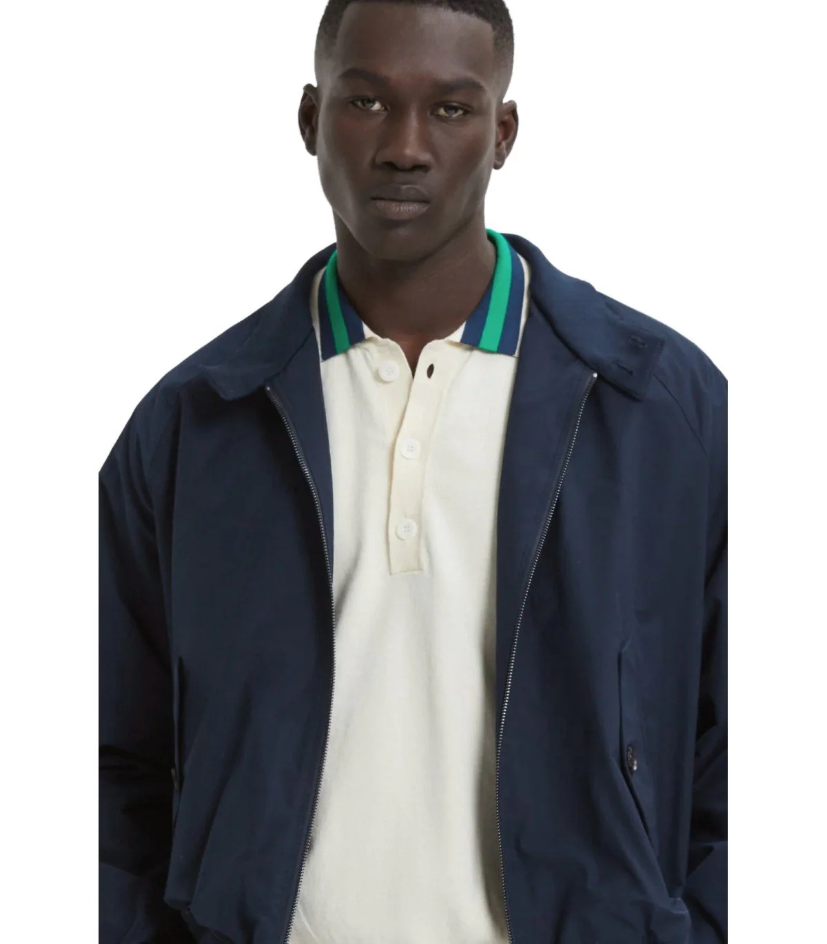 BARACUTA G9 HARRINGTON NAVY BLUE BOMBER JACKET – Image 5