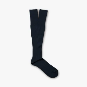 Nils – Knee-High Cotton Socks – Navy