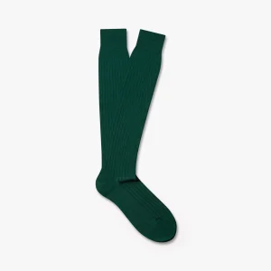 Gustav – Knee-High Merino Socks – Forest Green