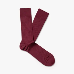 Axel – Cotton Socks – Burgundy