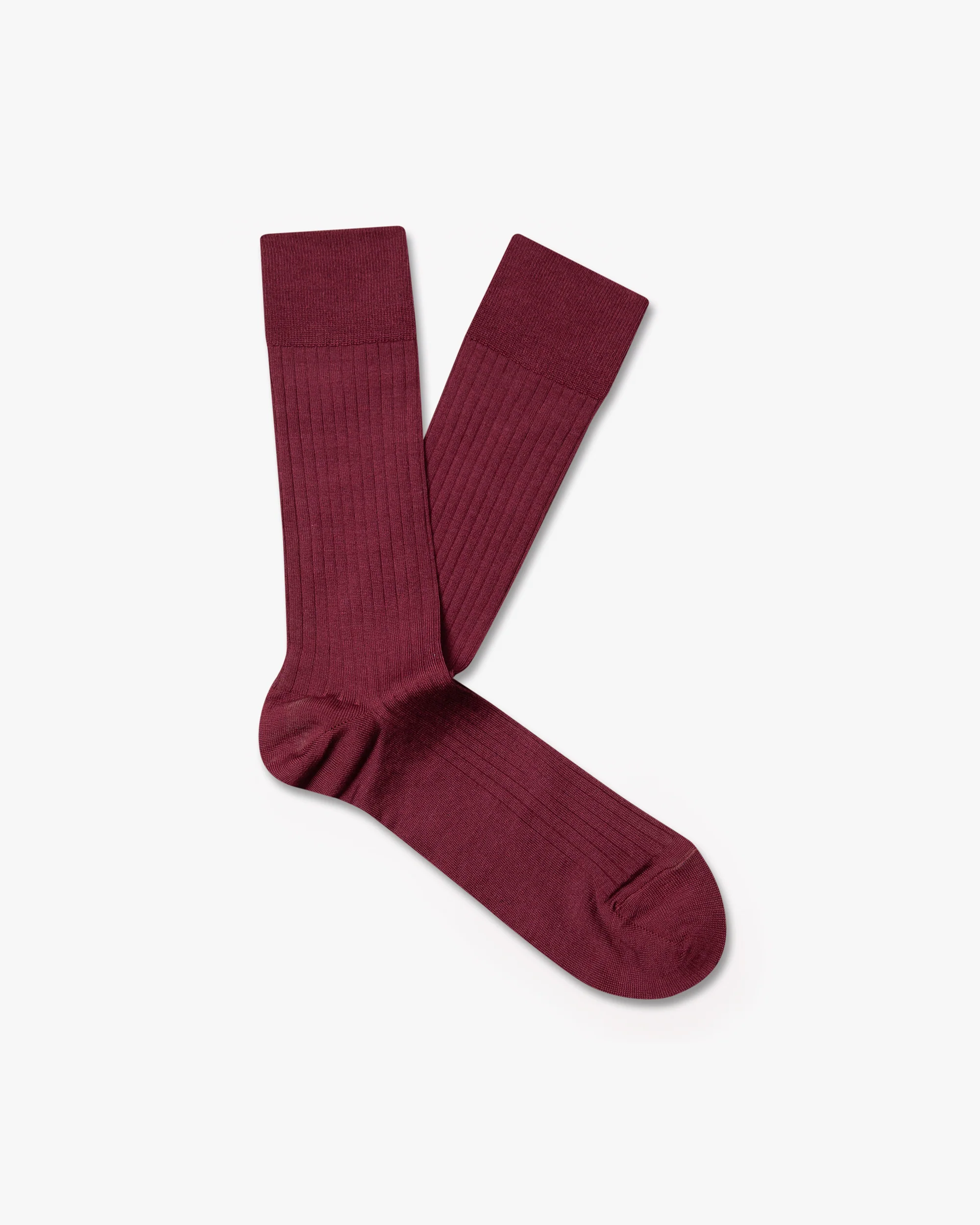 Axel – Cotton Socks – Burgundy – Image 2