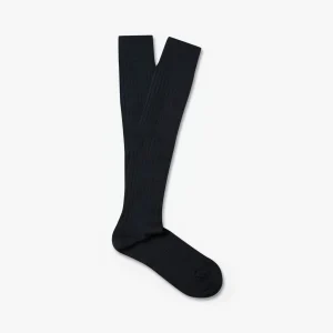 Gustav – Knee-High Merino Socks – Dark Grey