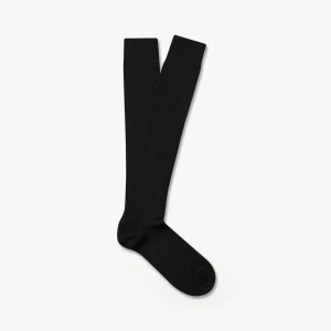 Gustav – Knee-High Merino Socks – Black