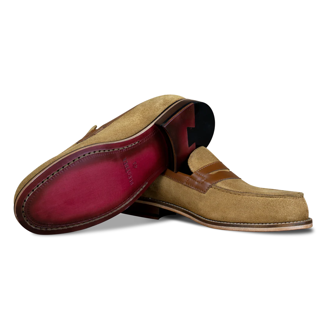 Beverley: Mocassin Homme - Daim Beige – Image 3