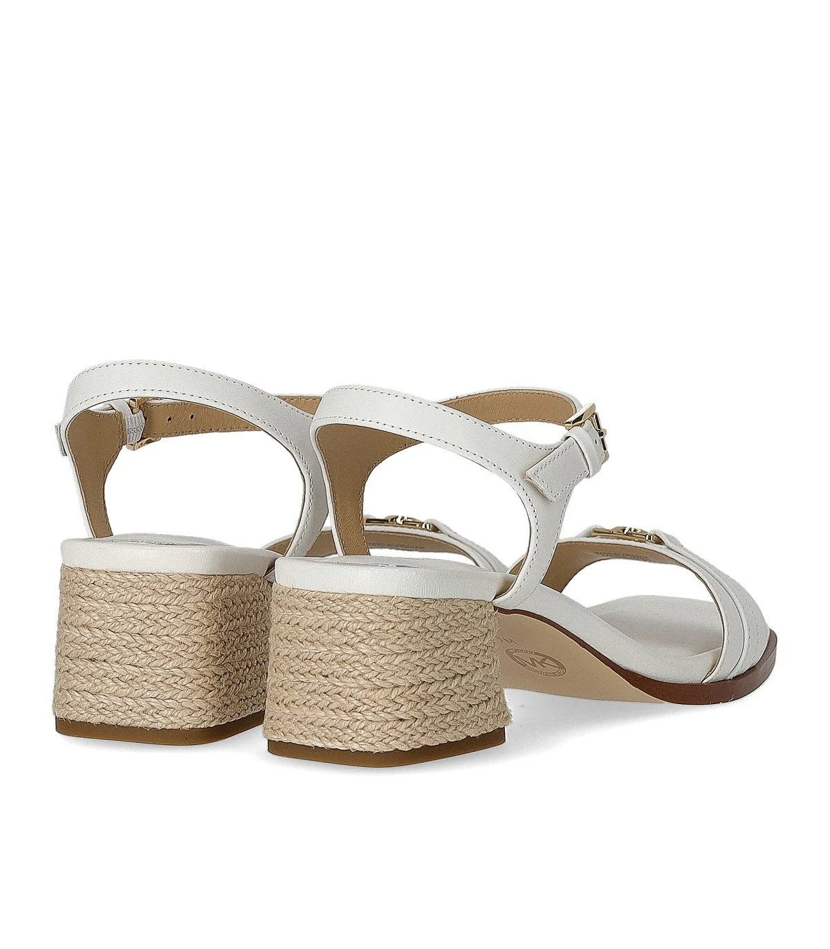 MICHAEL KORS MANDY WHITE HEELED SANDAL – Image 5